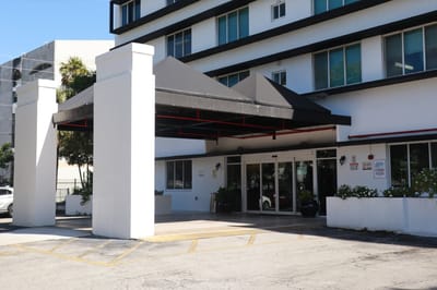 Entrance of Jackson Gardens Health & Rehabilitation Center