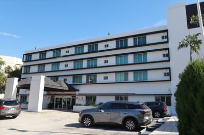 Exterior view of Jackson Gardens Health & Rehabilitation Center