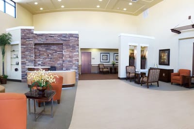 Interior view of a common area in the facility