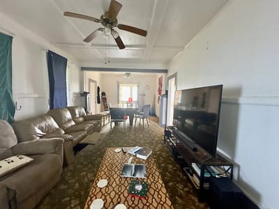Interior view of a common living area with furniture
