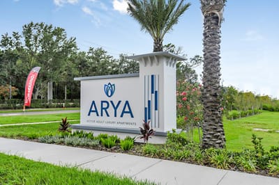Signage for Arya at Windermere facility