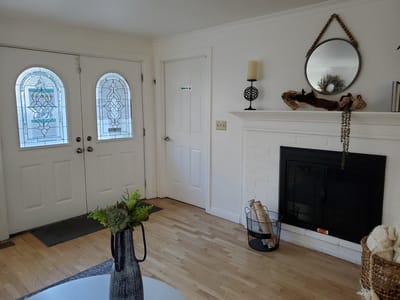 Bright interior view of a welcoming entrance area