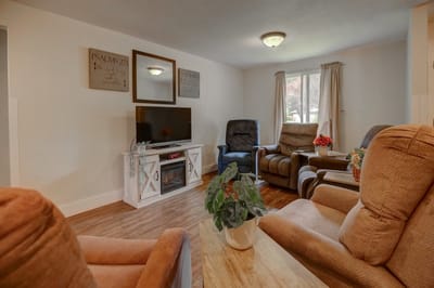 Cozy living room area with comfortable seating