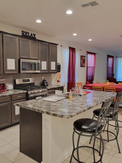 Interior view of a well-decorated kitchen