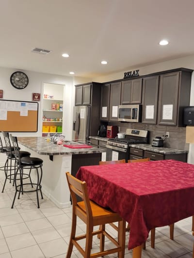 Interior view of a kitchen area in the facility