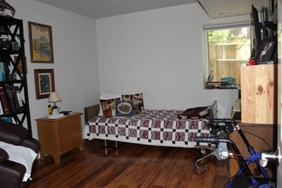 Cozy interior of a resident room with personal touches