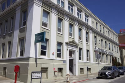 Exterior view of Sagebrook Senior Living building
