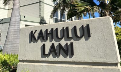 Signage with the name 'Kahului Lani' displayed outdoors