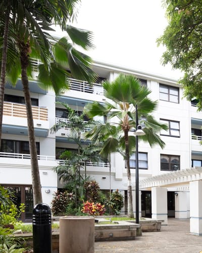 Exterior view of the Lani Huli Elderly Apartments entrance