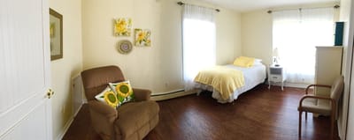 Cozy private resident room with inviting decor