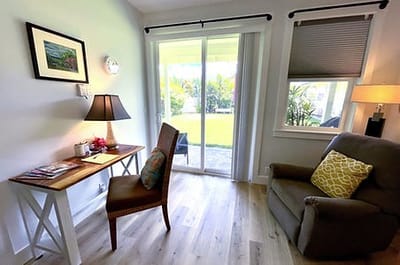 Cozy interior of a resident room with natural light