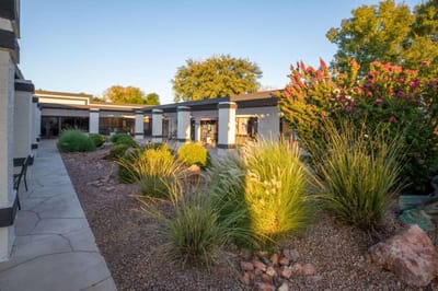 Beautiful garden area with lush landscaping