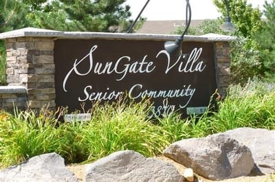 Signage for SunGate Villa Senior Community