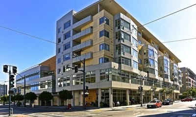 Exterior view of a modern senior living facility