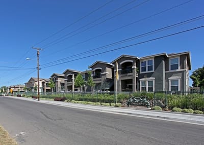 Exterior view of Varenna Senior Apartments