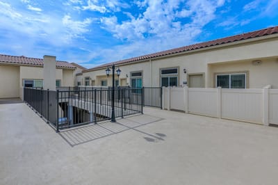 Outdoor area of Monte Vista Senior Apartments