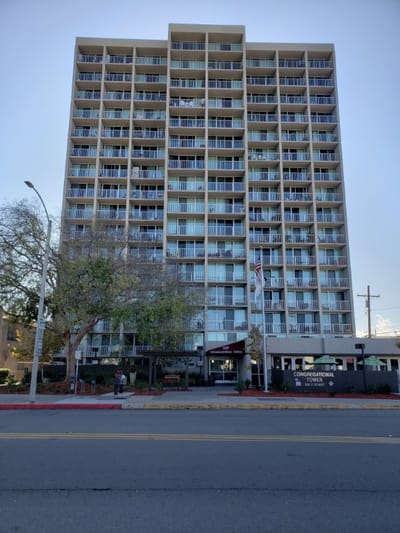 Exterior view of Congregational Tower building
