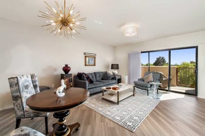 Bright interior of a living space with modern decor