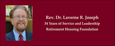 Portrait of Rev. Dr. Laverne R. Joseph with a background