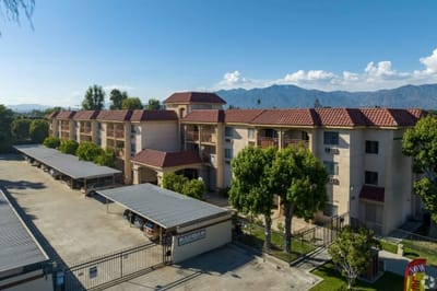 Exterior view of Huntington Terrace North Senior Apartments