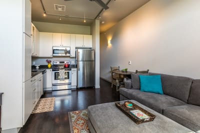 Modern interior of a furnished living space