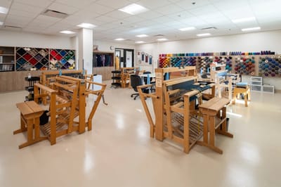 Interior view of a craft activity room