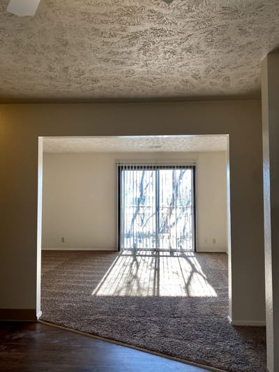 Interior view of a living space with natural light