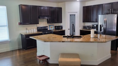 Bright and modern kitchen area in the facility