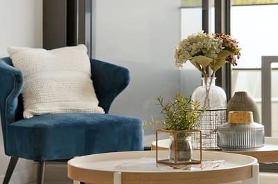 Cozy interior space with decor elements