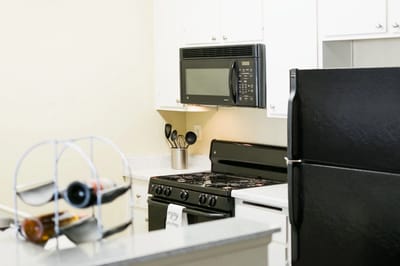 Modern kitchen setup in a residential unit