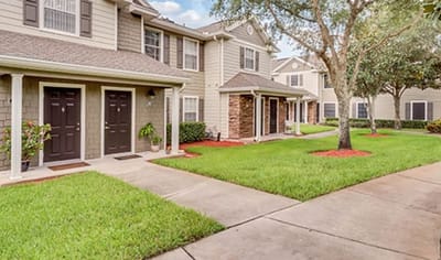 Exterior view of Village Park Senior Apartments