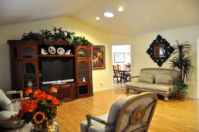 Bright and inviting common area with comfortable seating