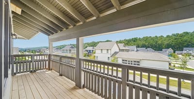 View from a balcony overlooking a community