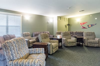 Cozy common area with comfortable seating