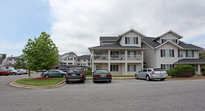 Exterior view of the Rocky Ridge Retirement Community building