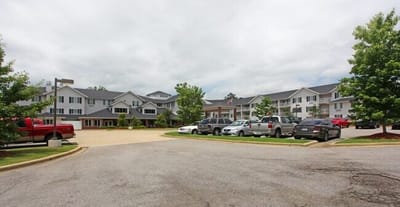 Exterior view of Rocky Ridge Retirement Community building