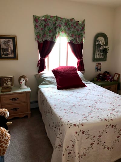 Cozy private resident room with decorations