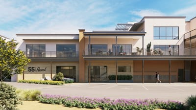 Exterior view of 55 Resort Scottsdale with residents