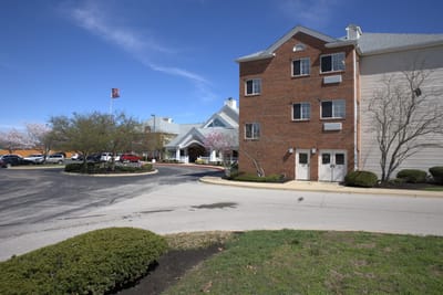 Exterior view of the assisted living facility entrance