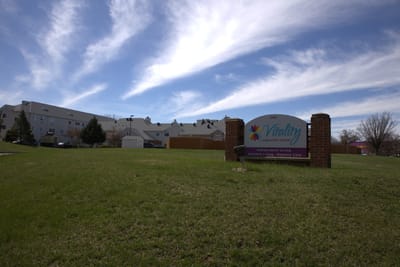Exterior view of Vitality Living Stony Brook sign