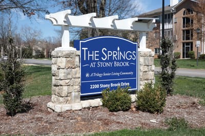Sign for The Springs at Stony Brook facility