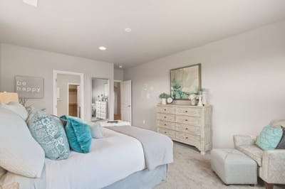 Cozy bedroom setup with decorative accents