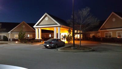 Exterior view of Grandview Gardens at night