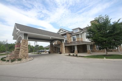 Exterior view of the Commons on Meridian entrance
