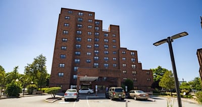 Exterior view of Saint Elizabeth Apartments for Seniors