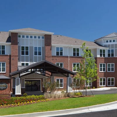 Exterior view of the Columbia Brookside Senior Residences