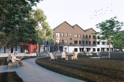 Residents enjoying outdoor spaces and activities