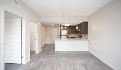 Modern interior of a spacious apartment.