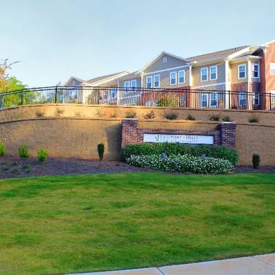 Exterior view of Lakewood Hills Senior Village entrance