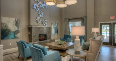 Bright and inviting common area with comfortable seating